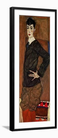 Portrait Erich Lederer, 1912-Egon Schiele-Framed Giclee Print