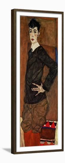 Portrait Erich Lederer, 1912-Egon Schiele-Framed Giclee Print