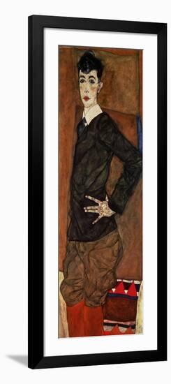 Portrait Erich Lederer, 1912-Egon Schiele-Framed Giclee Print