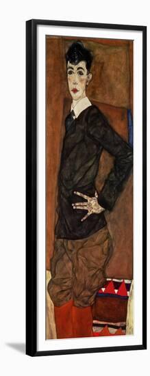 Portrait Erich Lederer, 1912-Egon Schiele-Framed Giclee Print
