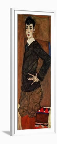 Portrait Erich Lederer, 1912-Egon Schiele-Framed Giclee Print