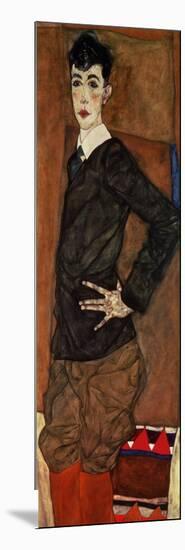 Portrait Erich Lederer, 1912-Egon Schiele-Mounted Giclee Print