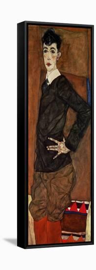 Portrait Erich Lederer, 1912-Egon Schiele-Framed Stretched Canvas