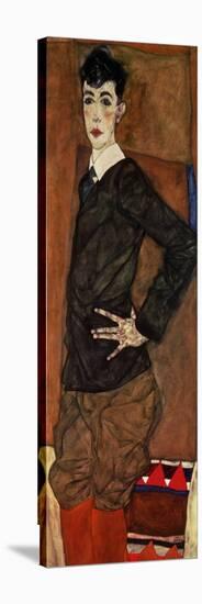 Portrait Erich Lederer, 1912-Egon Schiele-Stretched Canvas