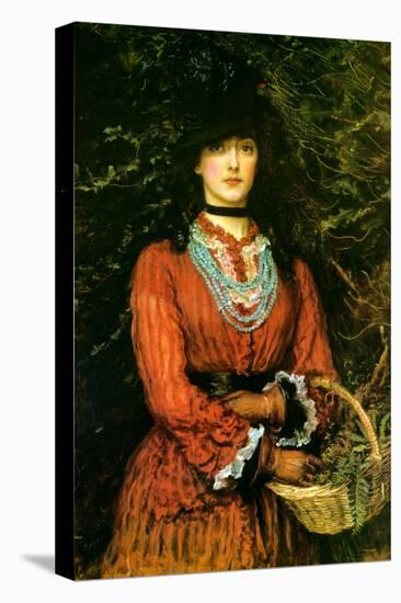 Portrait Evelyn Tennant-John Everett Millais-Stretched Canvas