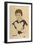 Portrait Fraulein Toni Rieger-Egon Schiele-Framed Giclee Print