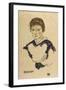 Portrait Fraulein Toni Rieger-Egon Schiele-Framed Giclee Print