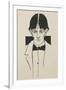 Portrait from a book of fifty drawings, 1899 drawing-Aubrey Beardsley-Framed Giclee Print