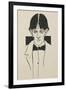 Portrait from a book of fifty drawings, 1899 drawing-Aubrey Beardsley-Framed Giclee Print