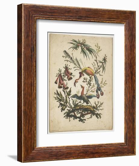 Portrait from Galerie Fashionable, C. 1830-Achille Deveria-Framed Giclee Print