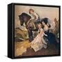 'Portrait Group', 1908-George Washington Lambert-Framed Stretched Canvas