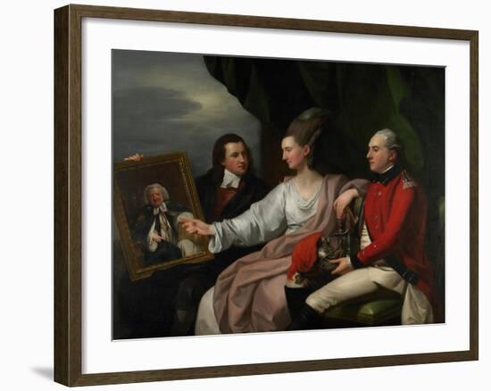 Portrait Group of the Drummond Family-Benjamin West-Framed Giclee Print