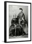 Portrait Group of Two Ladies and Bird-Thomas Fall-Framed Photographic Print