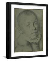 Portrait-Head of a Young Boy-Annibale Carracci-Framed Giclee Print