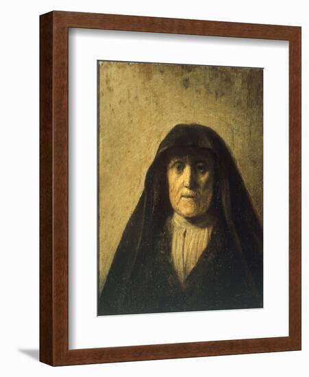 Portrait Head of an Old Woman, called 'Rembrandt's Mother', 1627-null-Framed Giclee Print