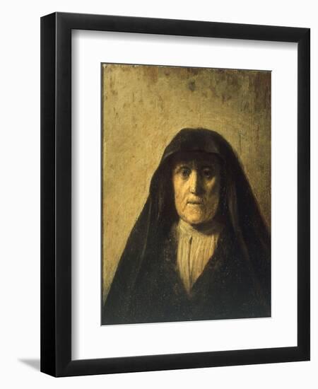 Portrait Head of an Old Woman, called 'Rembrandt's Mother', 1627-null-Framed Giclee Print