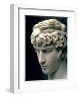 Portrait Head of Antinous Wearing the Wreath of Dionysus-null-Framed Giclee Print