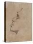 Portrait Head of Dante Gabriel Rossetti (1828-82)-John Everett Millais-Stretched Canvas