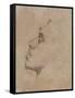 Portrait Head of Dante Gabriel Rossetti (1828-82)-John Everett Millais-Framed Stretched Canvas
