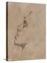 Portrait Head of Dante Gabriel Rossetti (1828-82)-John Everett Millais-Stretched Canvas