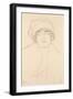 Portrait in a Hat, 1917-118-Gustav Klimt-Framed Giclee Print