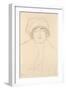 Portrait in a Hat, 1917-118-Gustav Klimt-Framed Giclee Print