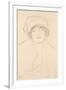 Portrait in a Hat, 1917-118-Gustav Klimt-Framed Giclee Print