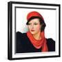 "Portrait in Black and Red,"January 7, 1939-Neysa Mcmein-Framed Giclee Print