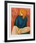 Portrait in Blue-Alain Bonnefoit-Framed Collectable Print