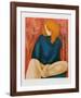 Portrait in Blue-Alain Bonnefoit-Framed Collectable Print