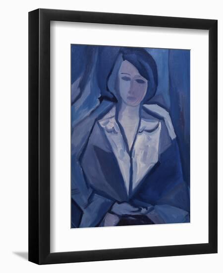 Portrait in Blue-Diana Ong-Framed Giclee Print