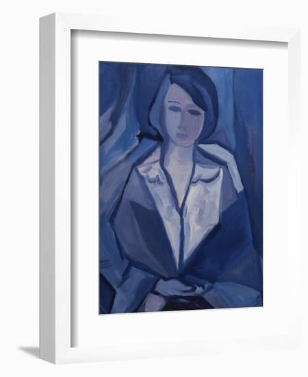 Portrait in Blue-Diana Ong-Framed Giclee Print