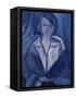 Portrait in Blue-Diana Ong-Framed Stretched Canvas