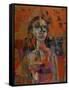 Portrait in Orange-Diana Ong-Framed Stretched Canvas