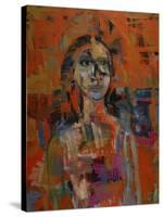 Portrait in Orange-Diana Ong-Stretched Canvas