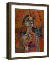 Portrait in Orange-Diana Ong-Framed Giclee Print