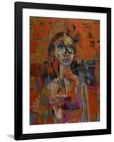 Portrait in Orange-Diana Ong-Framed Giclee Print