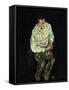 Portrait Karl Gruenwald-Egon Schiele-Framed Stretched Canvas