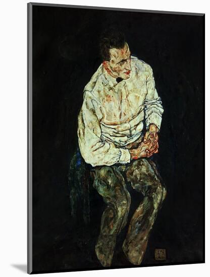 Portrait Karl Gruenwald-Egon Schiele-Mounted Giclee Print