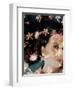 Portrait Layered with Flowers-Alaya Gadeh-Framed Photographic Print