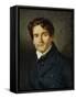 Portrait Leon Riesener-Eugene Delacroix-Framed Stretched Canvas