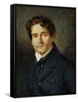 Portrait Leon Riesener-Eugene Delacroix-Framed Stretched Canvas