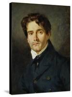 Portrait Leon Riesener-Eugene Delacroix-Stretched Canvas