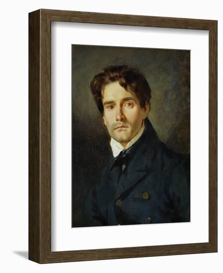 Portrait Leon Riesener-Eugene Delacroix-Framed Giclee Print