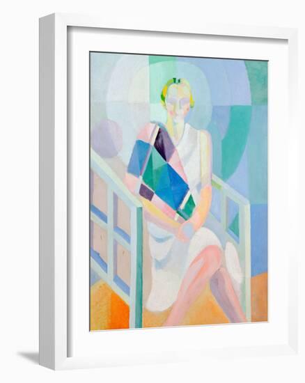 Portrait Madame Heim, 1927-Robert Delaunay-Framed Giclee Print