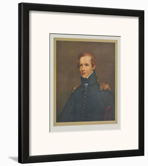 Portrait : Major John Biddle-Thomas Sully-Framed Art Print