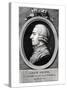 Portrait Medallion of Adam Smith-null-Stretched Canvas