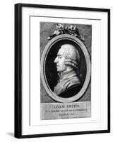 Portrait Medallion of Adam Smith-null-Framed Giclee Print