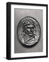 Portrait Medallion of General Bonaparte (1769-1821) circa 1830-Pierre Jean David d'Angers-Framed Giclee Print
