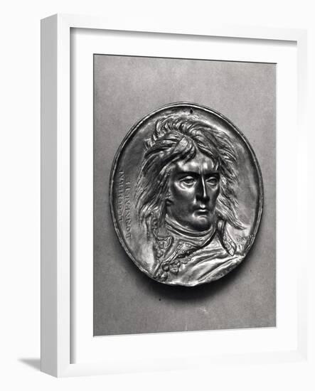 Portrait Medallion of General Bonaparte (1769-1821) circa 1830-Pierre Jean David d'Angers-Framed Giclee Print